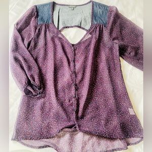 Multi color/Denim Blouse